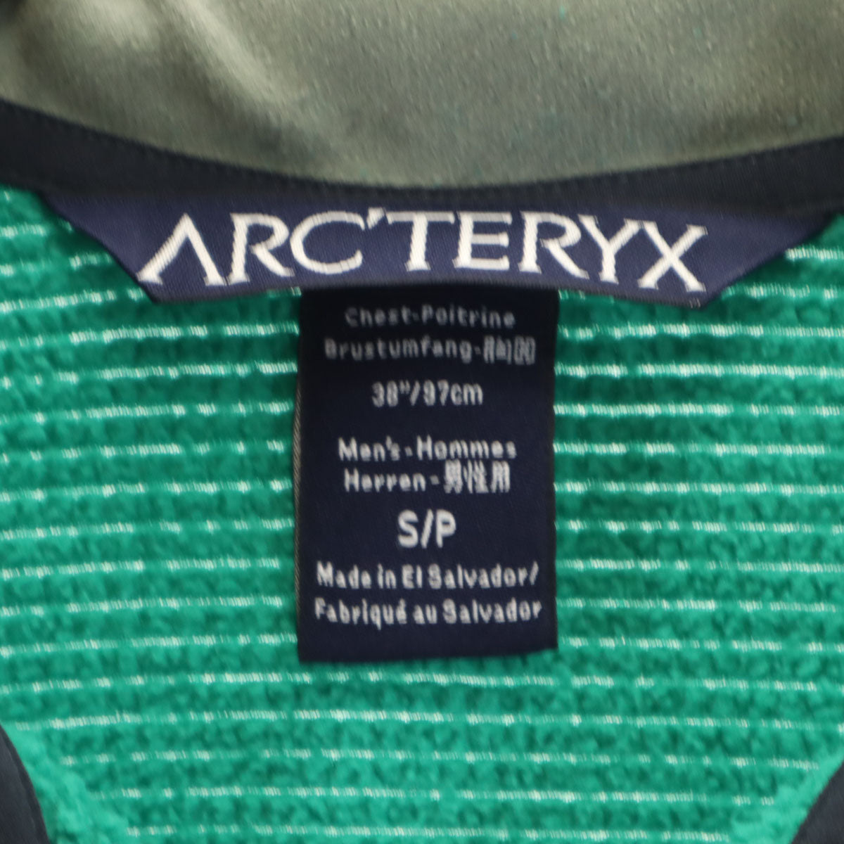 ARC'TERYX アークテリクス オールド ハーフジップ フリースジャケット S 緑 POLARTEC メンズ