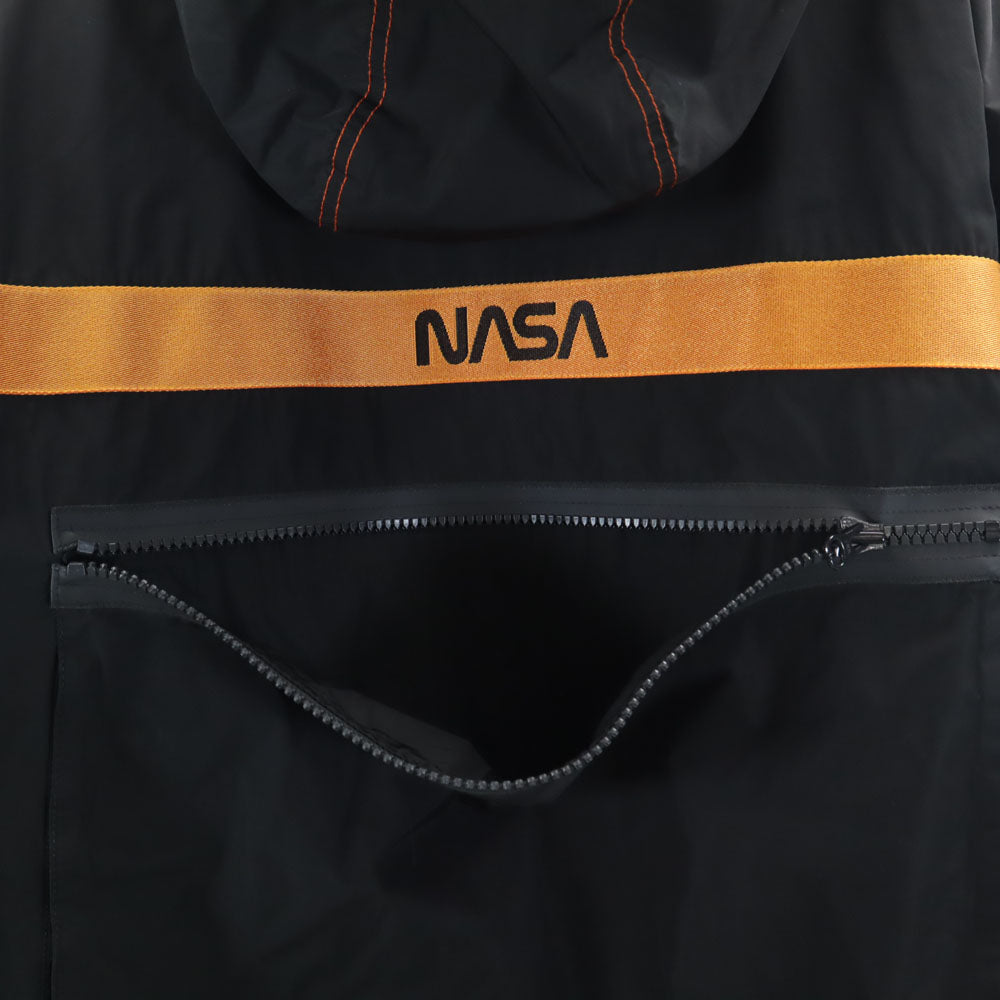 HERON PRESTON ヘロンプレストン イタリア製 NASA ジップアップ ブルゾン CA ブラック フーディー メンズ