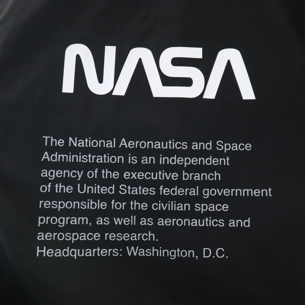 HERON PRESTON ヘロンプレストン イタリア製 NASA ジップアップ ブルゾン CA ブラック フーディー メンズ