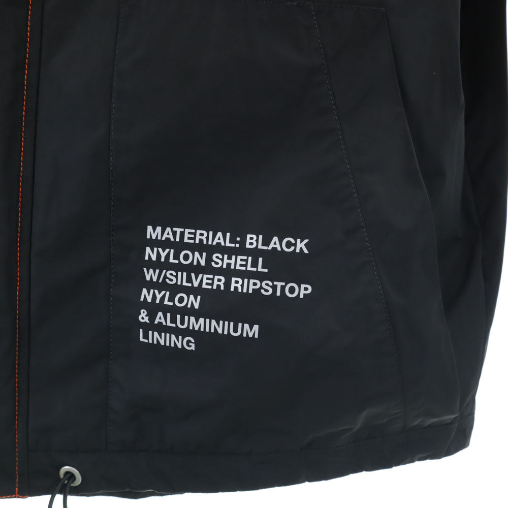 HERON PRESTON ヘロンプレストン イタリア製 NASA ジップアップ ブルゾン CA ブラック フーディー メンズ