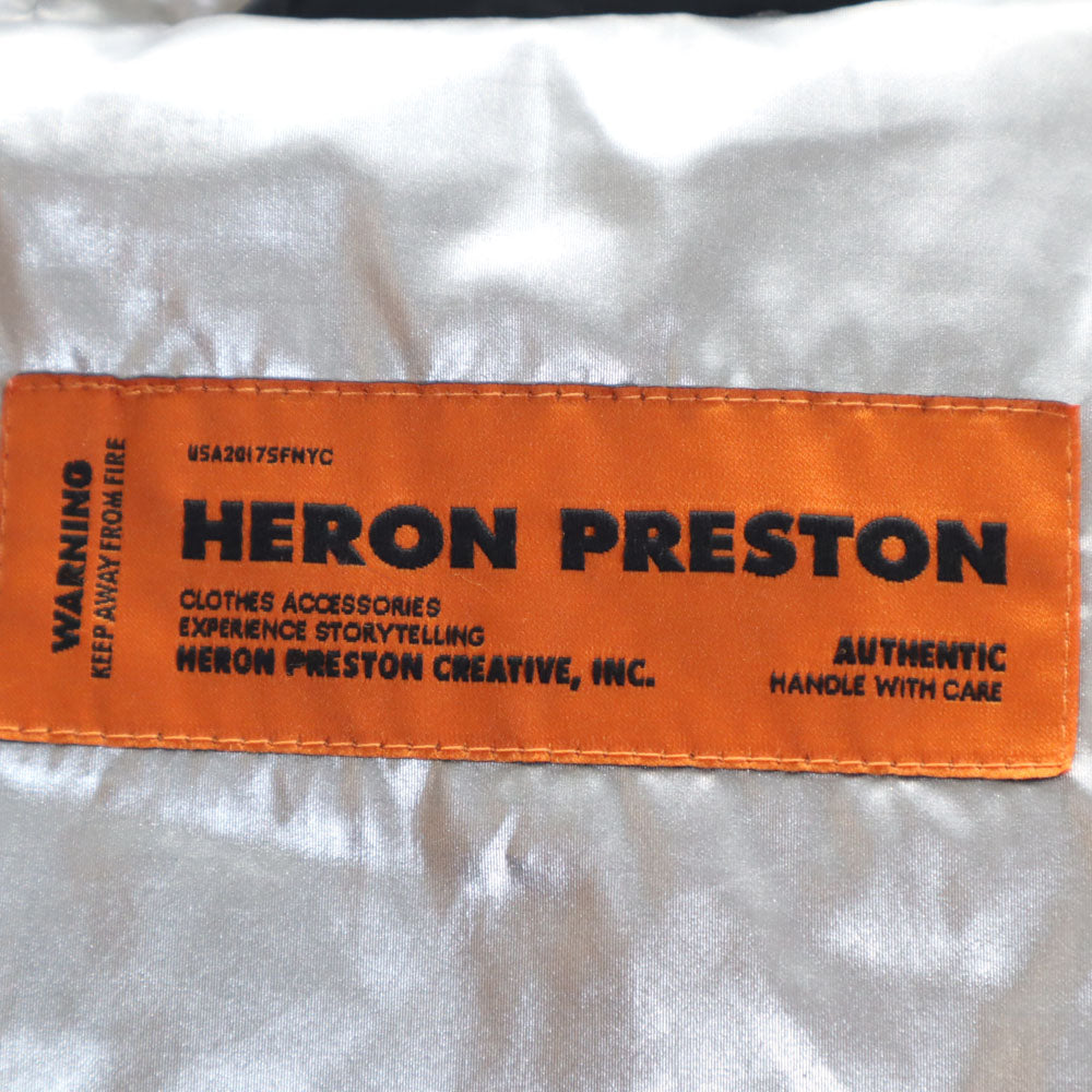 HERON PRESTON ヘロンプレストン イタリア製 NASA ジップアップ ブルゾン CA ブラック フーディー メンズ
