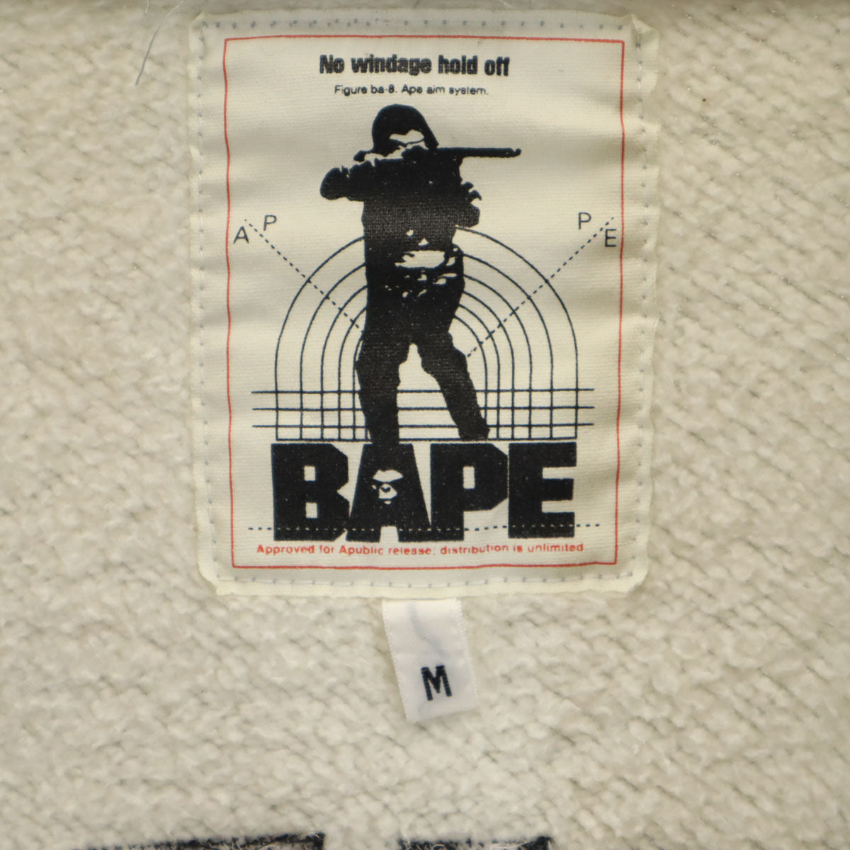 A BATHING APE アベイシングエイプ 日本製 スウェット スタジャン M グレー 裏起毛 メンズ