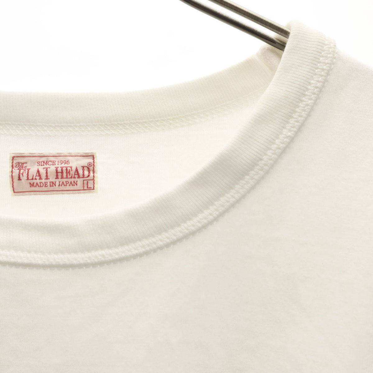 THE FLAT HEAD ザフラットヘッド 日本製 半袖 Tシャツ L ホワイト メンズ
