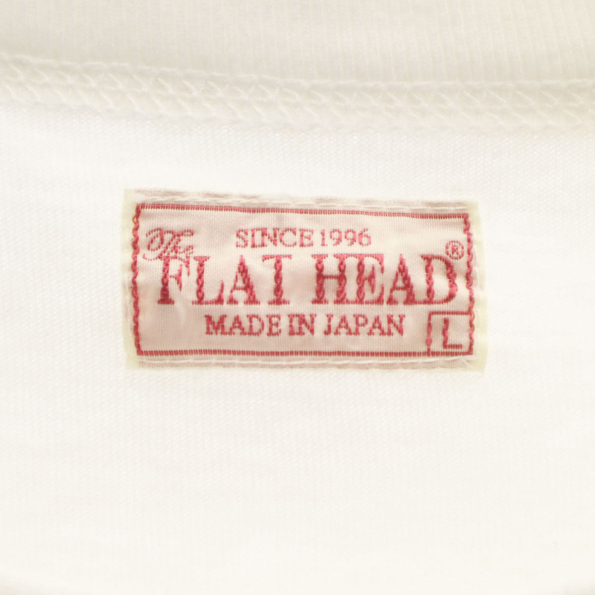 THE FLAT HEAD ザフラットヘッド 日本製 半袖 Tシャツ L ホワイト メンズ