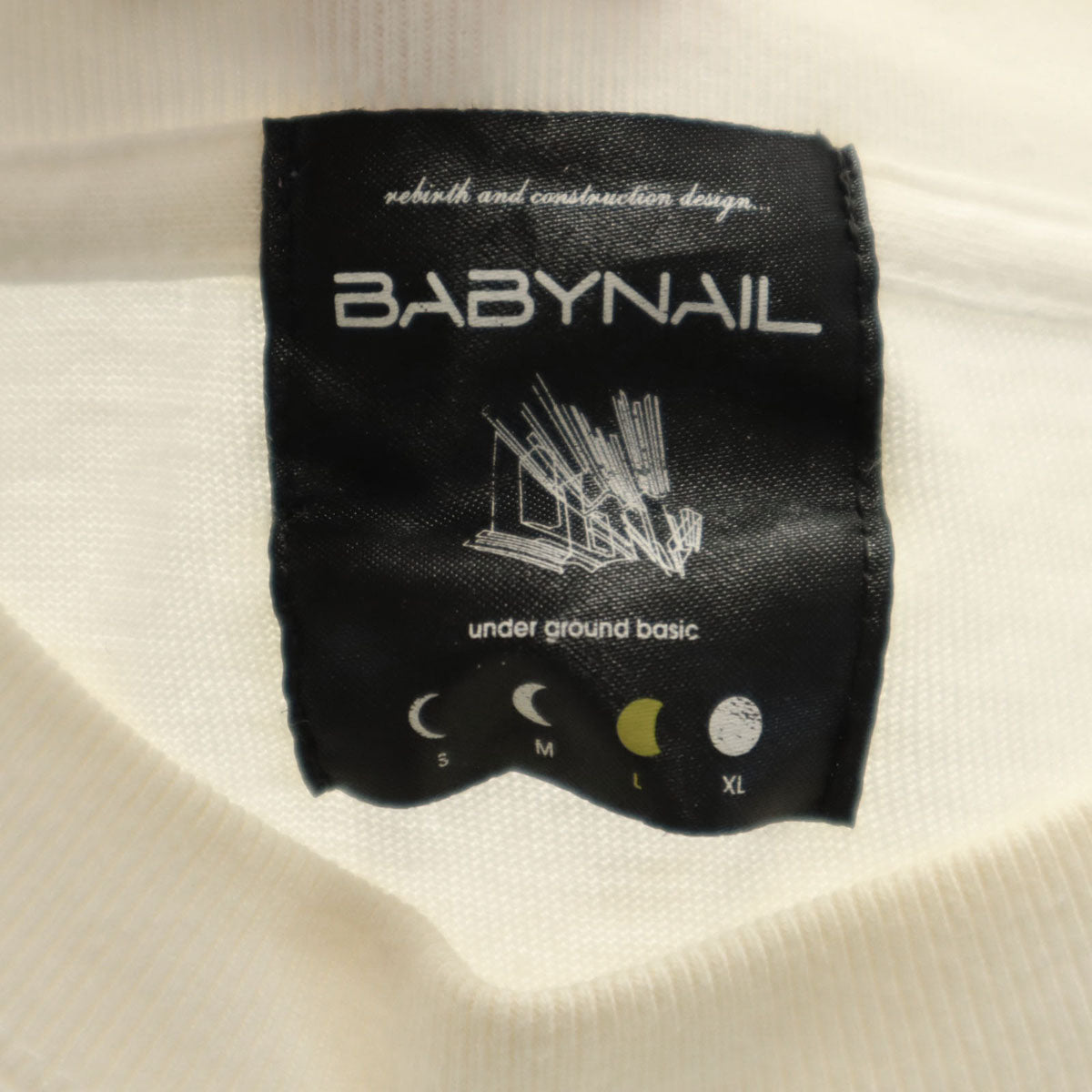 BABY NAIL ベイビーネイル 半袖 Tシャツ L オフホワイト メンズ