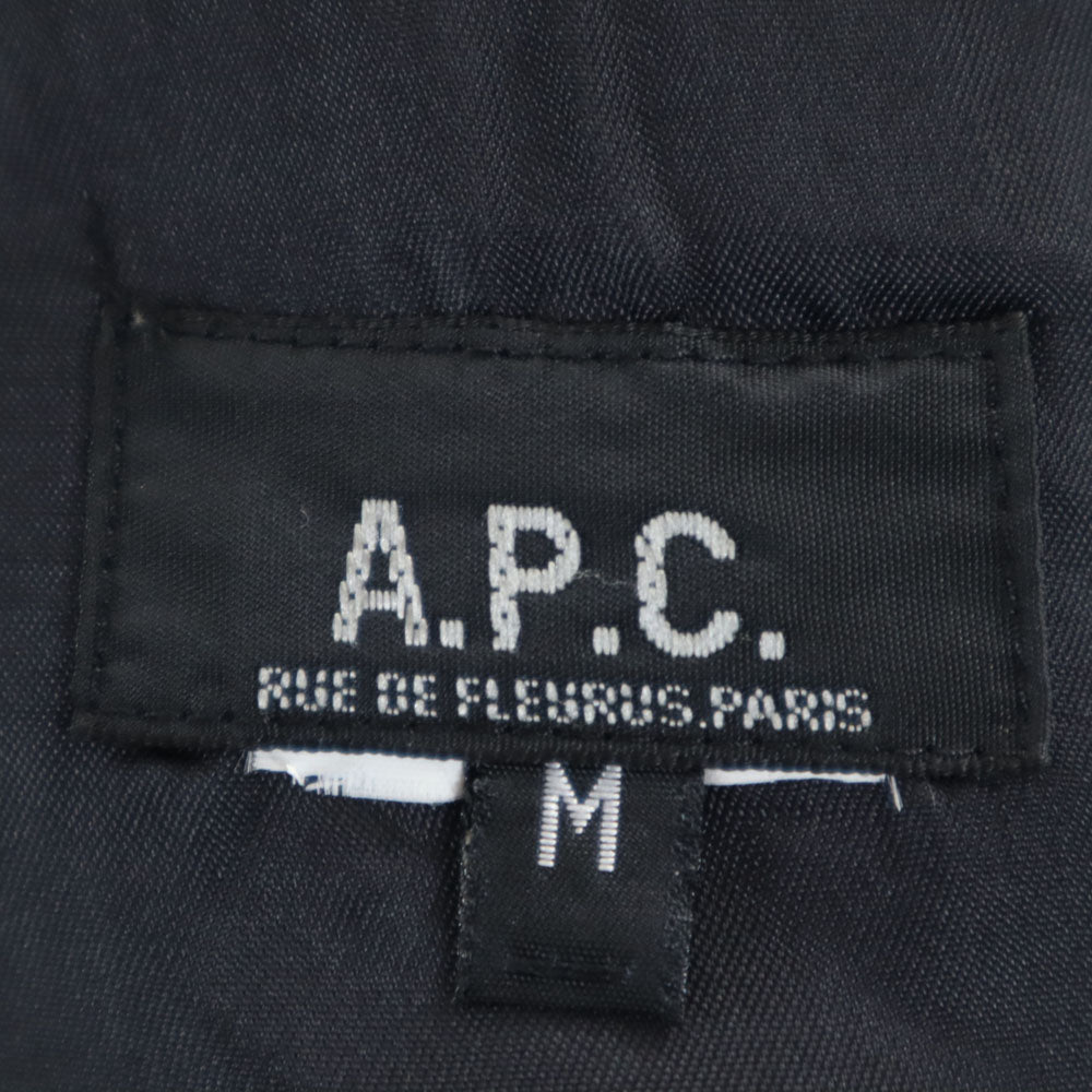 A.P.C. アーペーセー ダブルブレスト ピーコート M ブラック メンズ