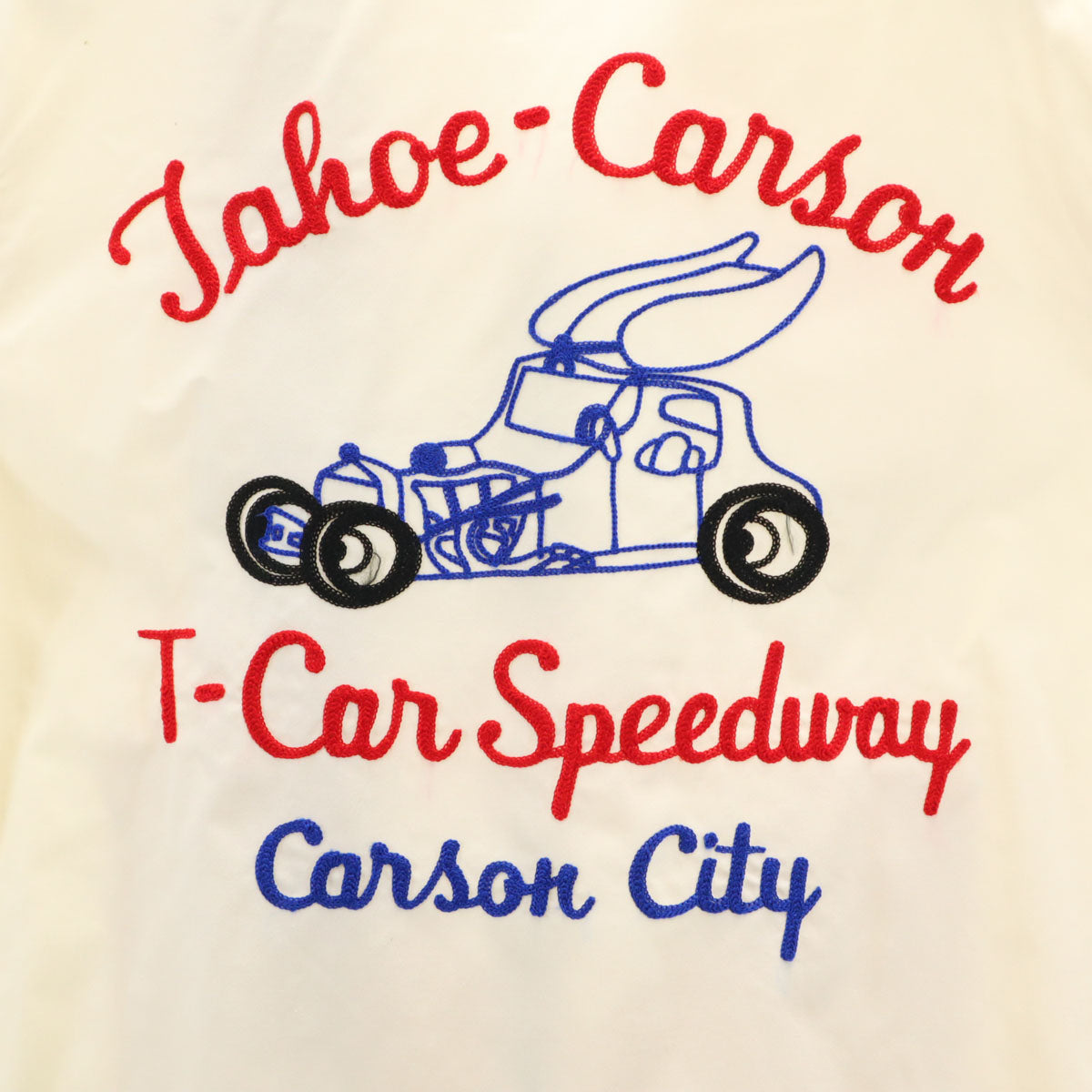 WAREHOUSE ウェアハウス バック刺繍 レーシング ジャケット M アイボリー メンズ