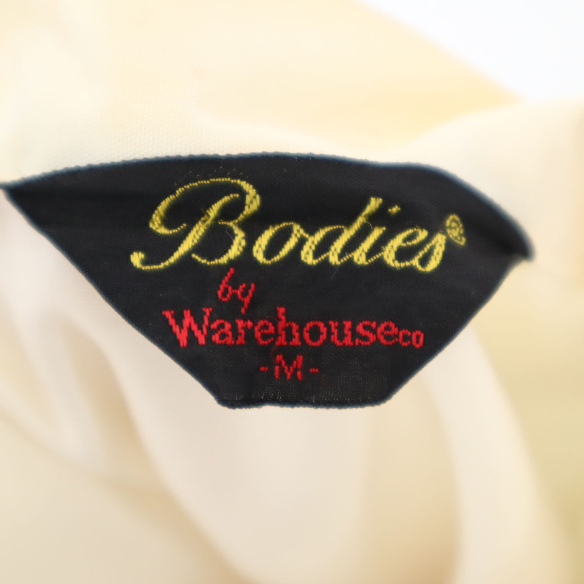 WAREHOUSE ウェアハウス バック刺繍 レーシング ジャケット M アイボリー メンズ