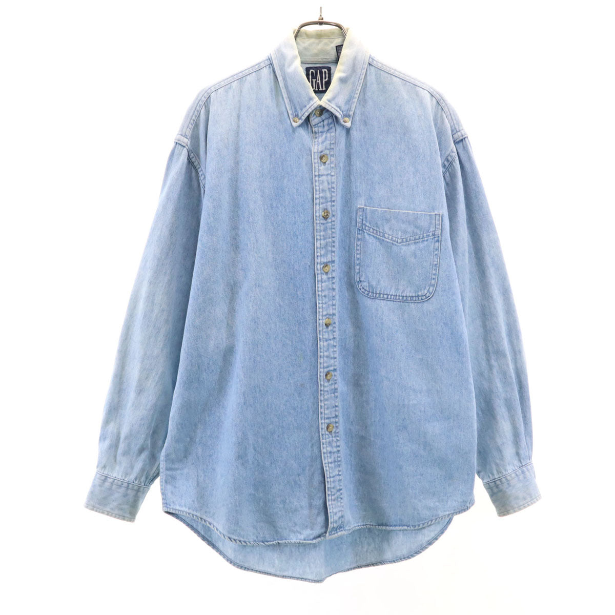 GAP ギャップ 90s 韓国製 オールド 長袖 ボタンダウン デニムシャツ M メンズ