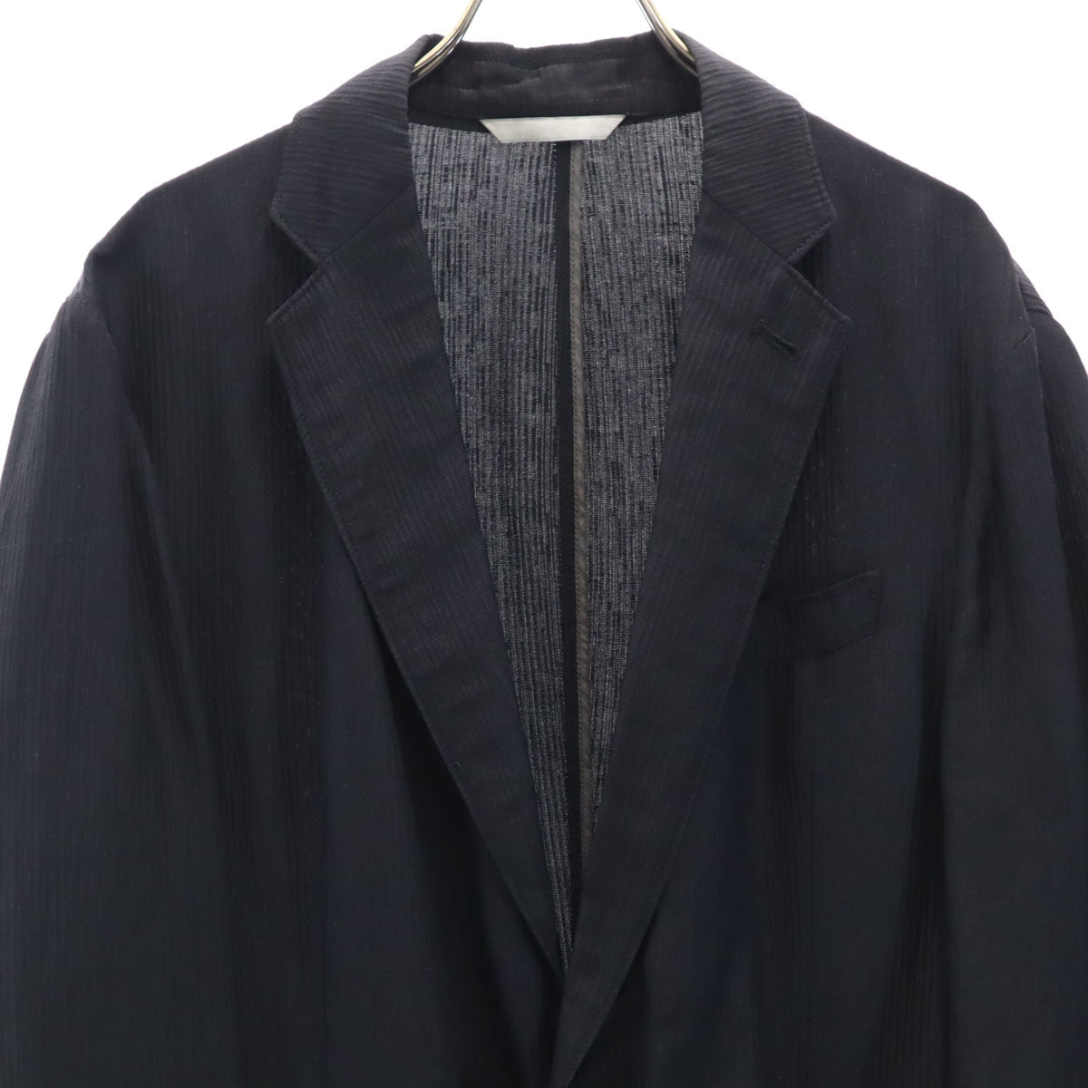 ARMANI COLLEZIONI アルマーニ コレツィオーニ 総柄 テーラードジャケット 52 黒 メンズ