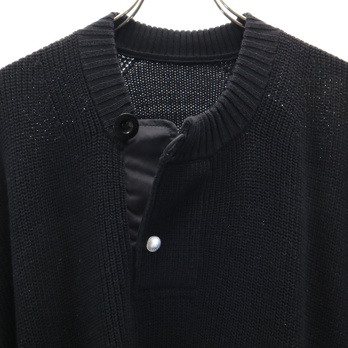 Sacai サカイ 長袖 セーター 2 ブラック ニット メンズ