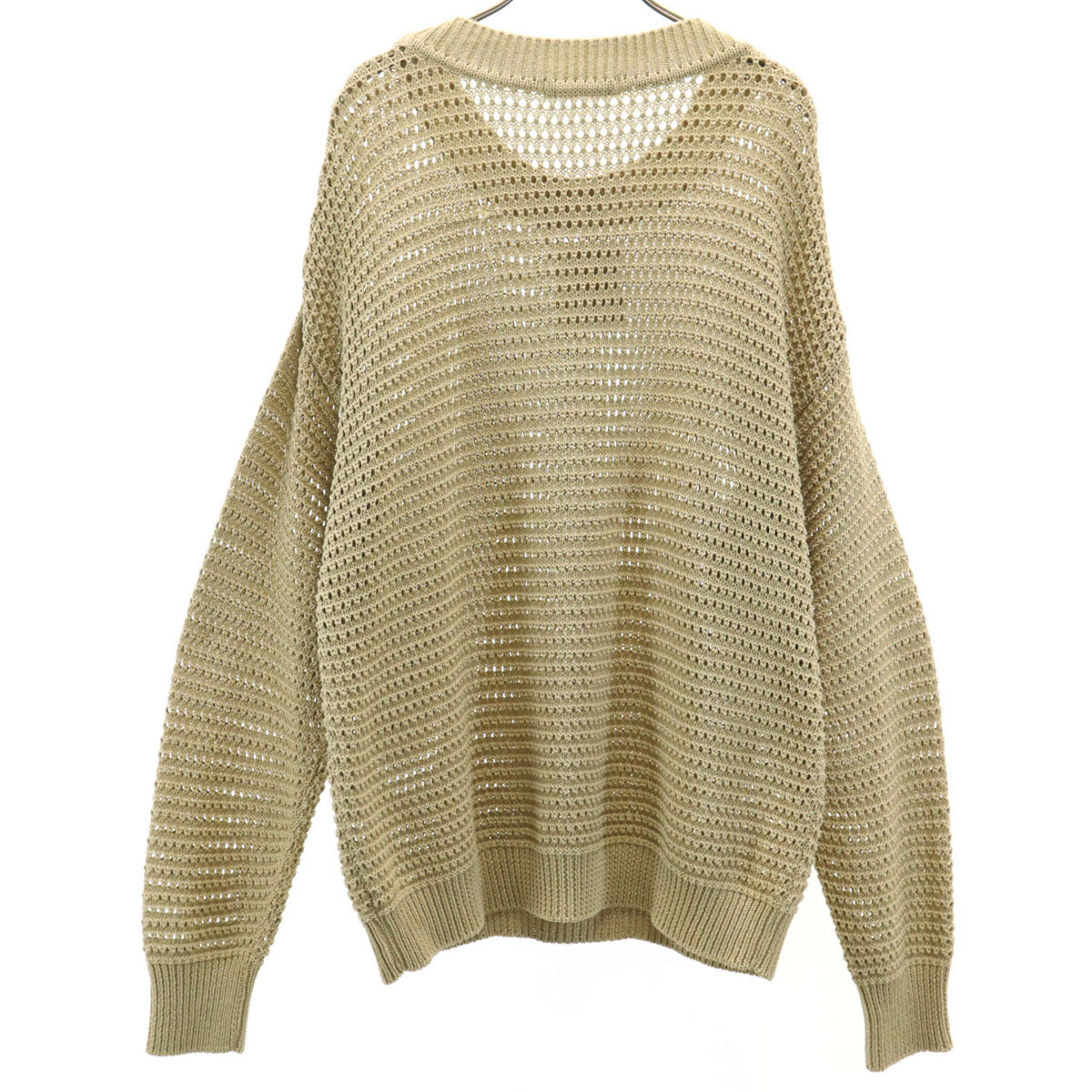 WRAPINKNOT ラッピンノット 未使用 長袖 オーバーシルエット ニット F ベージュ セーター レディース