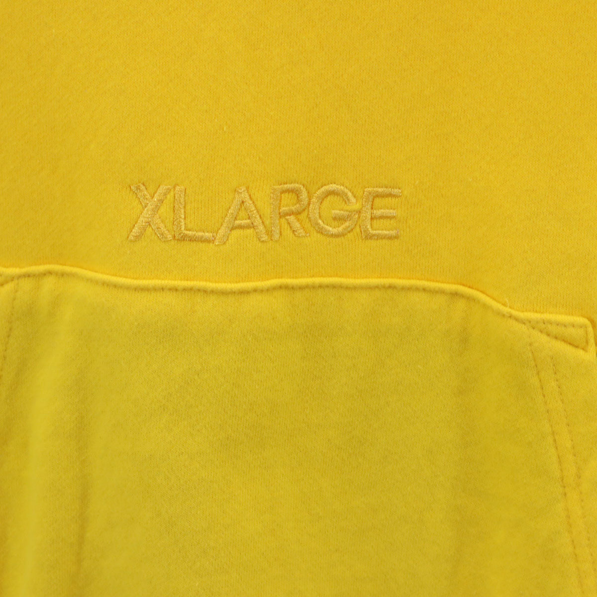 XLARGE エクストララージ 長袖 ハーフジップ スウェットパーカー M イエロー メンズ