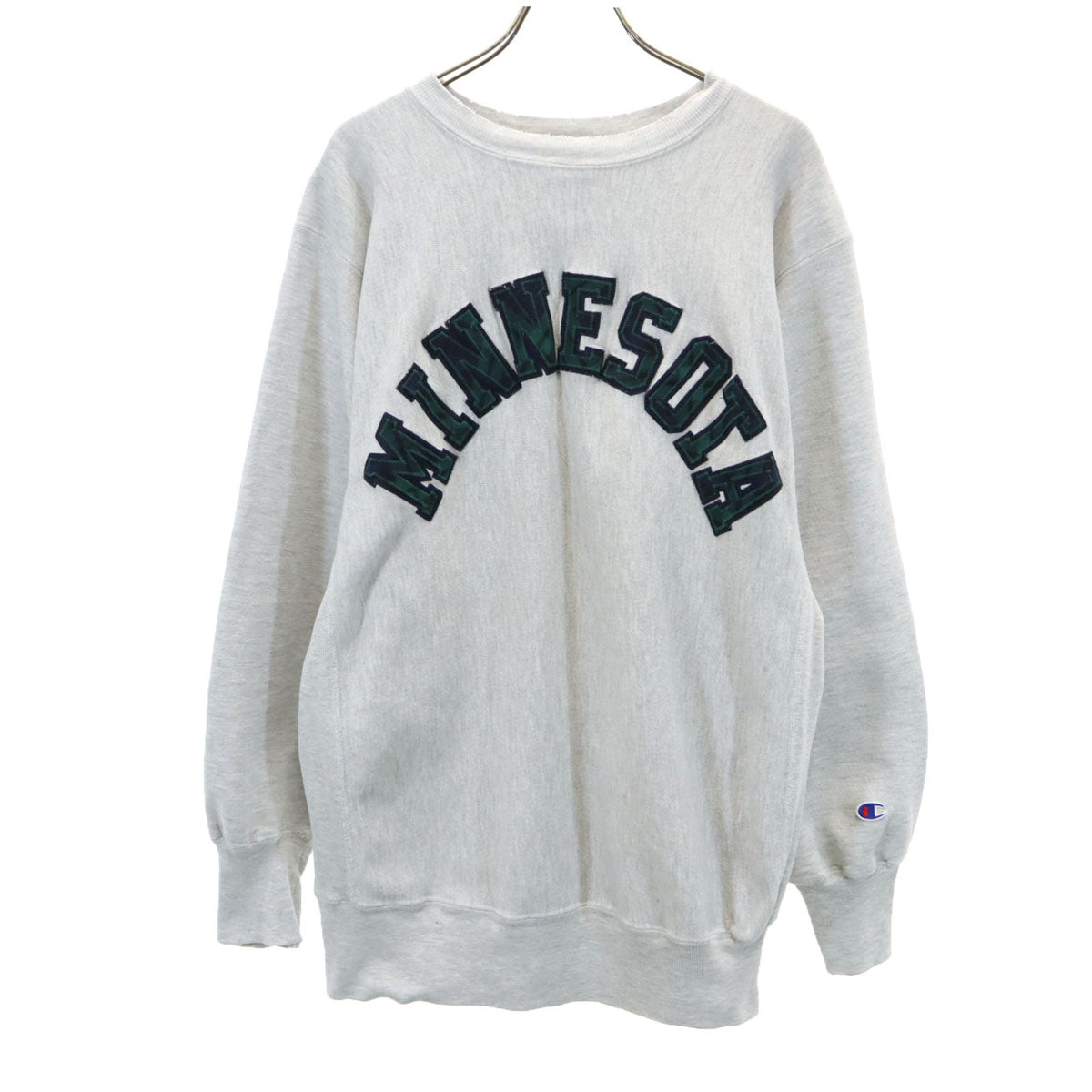 Champion チャンピオン 90s USA製 リバースウィーブ オールド 刺繍タグ 長袖 スウェット トレーナー XL グレー 裏起毛 メンズ