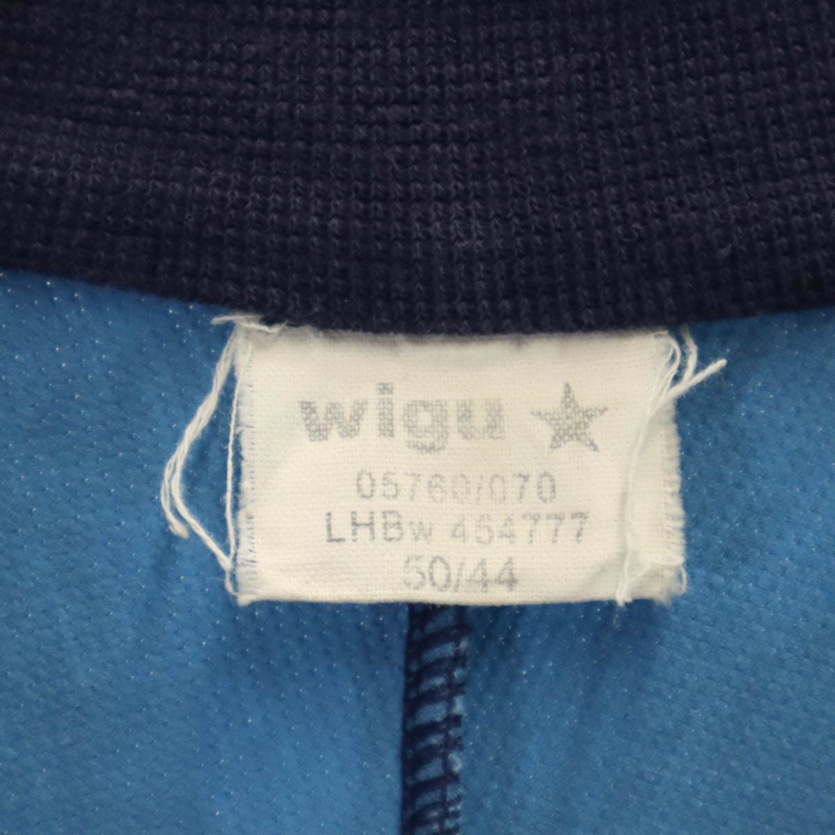 wigu 80s ドイツ軍 ヴィンテージ ジップジャケット 50/44 ブルー系 メンズ