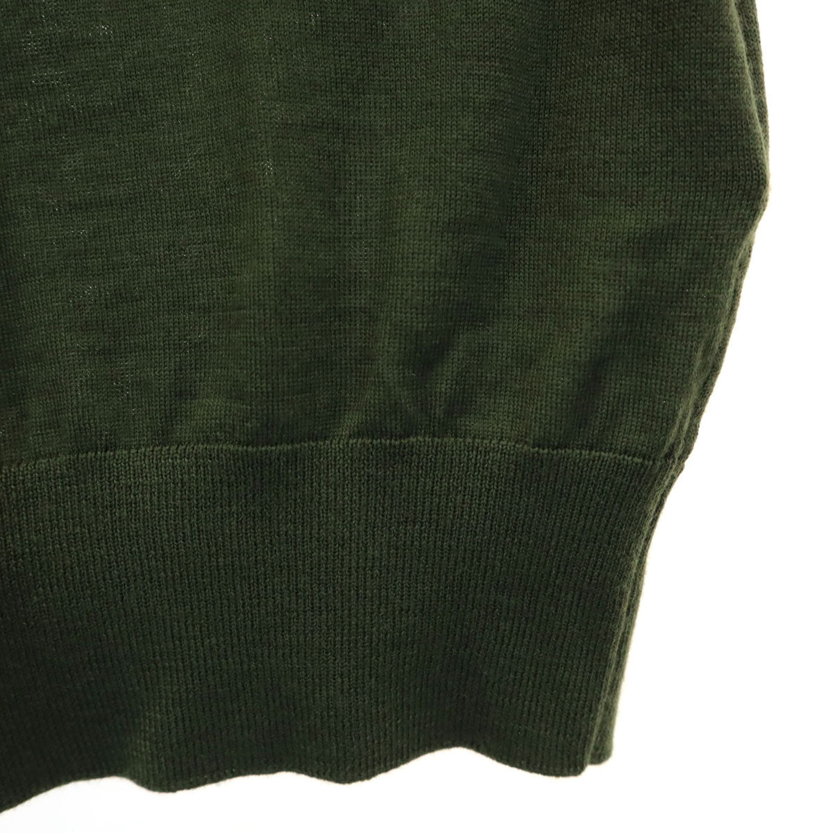 PRADA プラダ イタリア製 ウール 長袖 タートルネック セーター 48 カーキ ニット メンズ