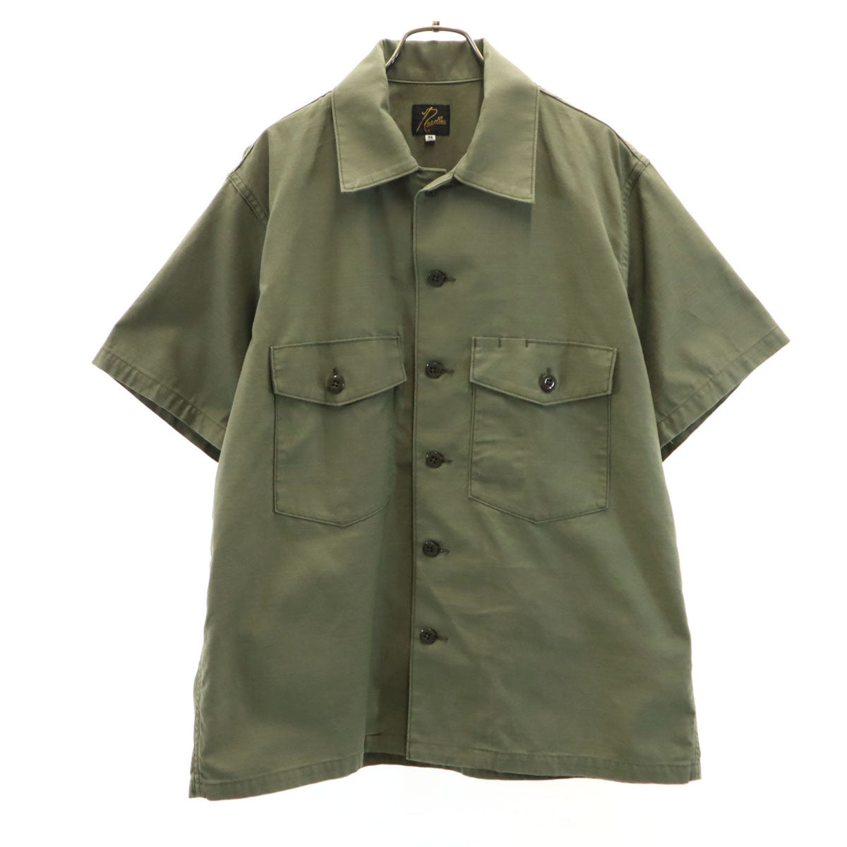 NEPENTHES ネペンテス 日本製 半袖 シャツ M カーキ メンズ