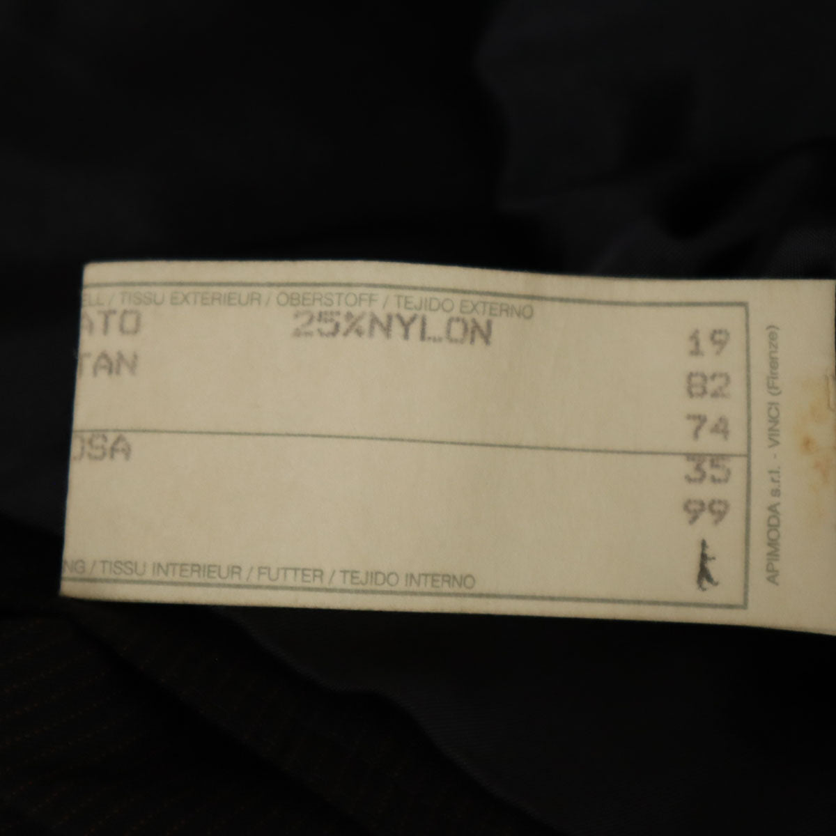 Emporio Armani エンポリオアルマーニ 90s イタリア製 オールド ストライプ柄 ベスト 46 ブラック メンズ