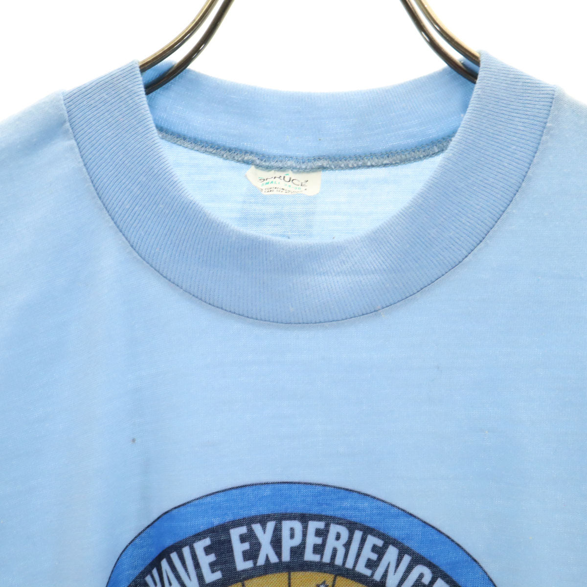 SPRUCE スプルース 70s USA製 ヴィンテージ 半袖 Tシャツ S ブルー系 シングルステッチ レディース