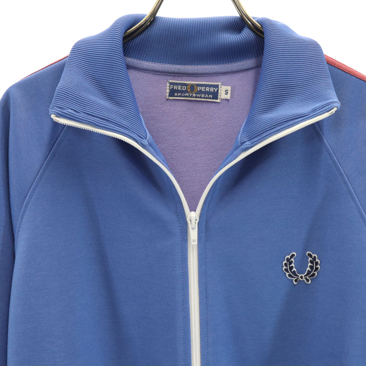 FRED PERRY フレッドペリー ポルトガル製 長袖 トラックジャケット S ブルー系 ジャージ メンズ