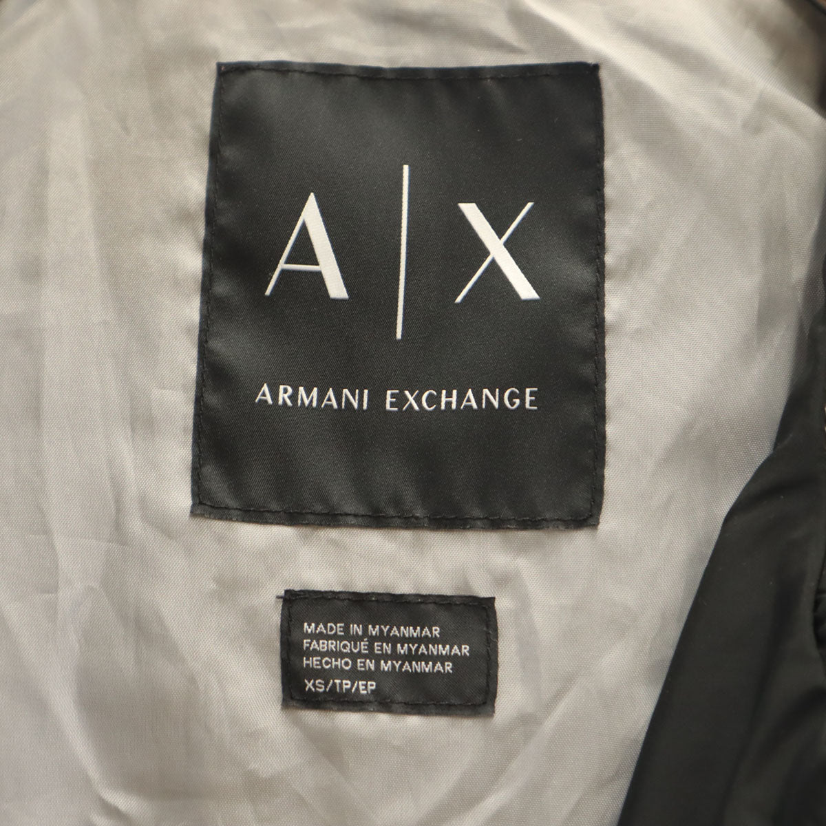 ARMANI EXCHANGE アルマーニエクスチェンジ トラックジャケット XS ブラック メンズ
