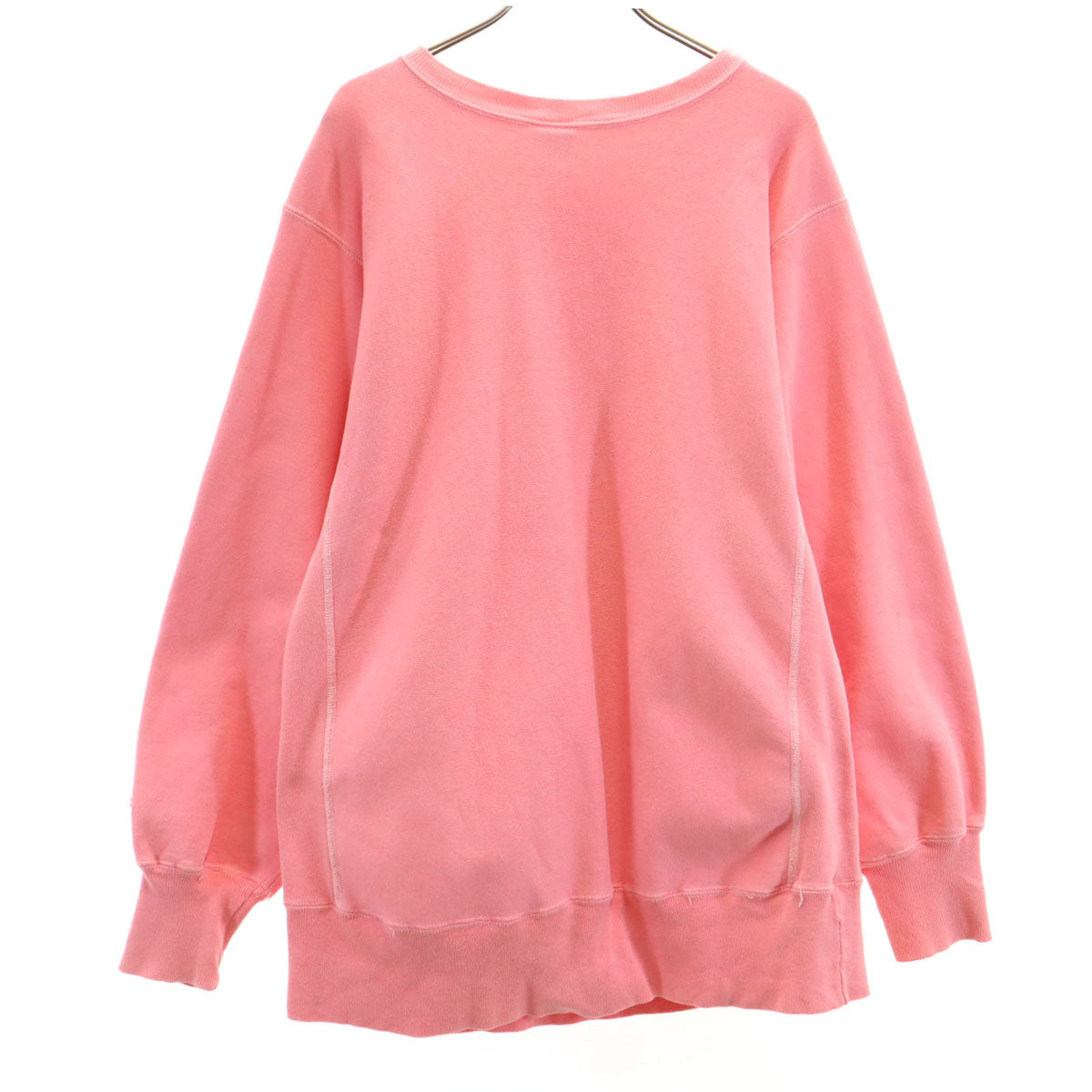 Champion チャンピオン 90s 00s リバースウィーブ オールド 刺繍タグ 長袖 スウェット トレーナー L ピンク 裏起毛 メンズ
