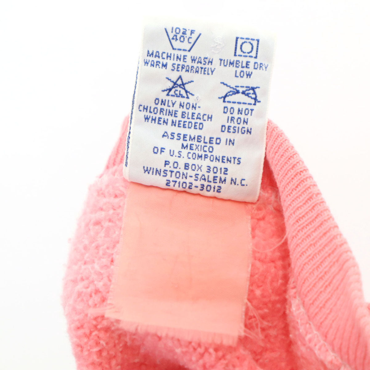 Champion チャンピオン 90s 00s リバースウィーブ オールド 刺繍タグ 長袖 スウェット トレーナー L ピンク 裏起毛 メンズ