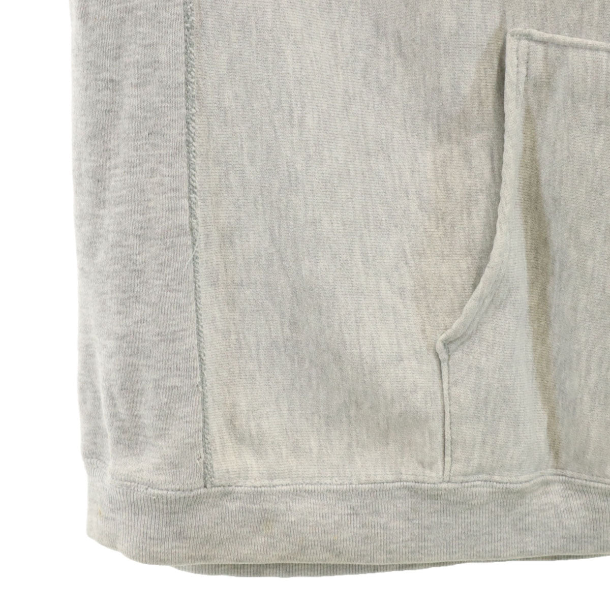 Champion チャンピオン 80s USA製 リバースウィーブ トリコタグ ヴィンテージ 長袖 スウェットパーカー XXL グレー 裏起毛 プルオーバー エルボーパッチ ビックサイズ メンズ