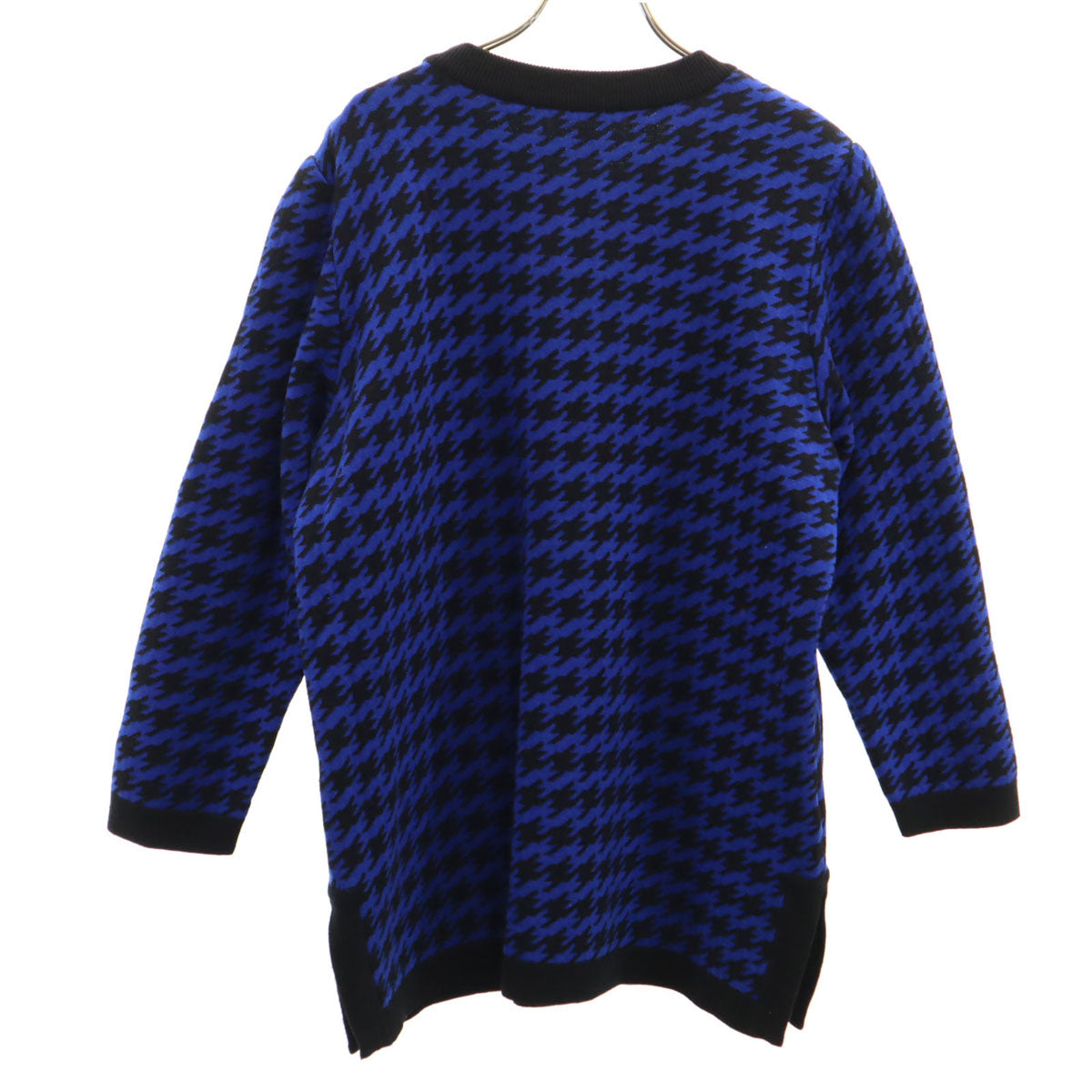 GIVENCHY ジバンシィ 90s ウール オールド 総柄 長袖 セーター 15 青系 ニット レディース