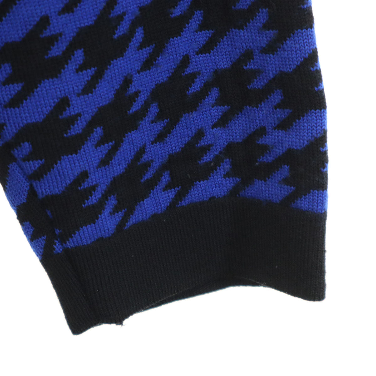 GIVENCHY ジバンシィ 90s ウール オールド 総柄 長袖 セーター 15 青系 ニット レディース