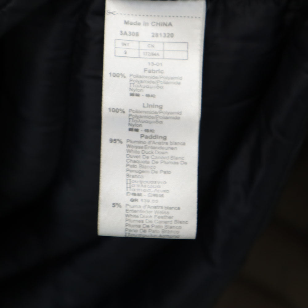 Emporio Armani エンポリオアルマーニ ダウンジャケット S ブラック フーディー メンズ