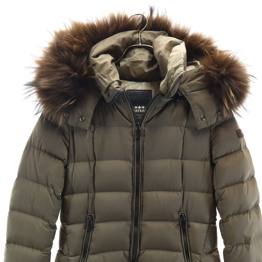 TATRAS タトラス ポーランド製 フードファー ダウンコート 1 カーキ フーディー メンズ
