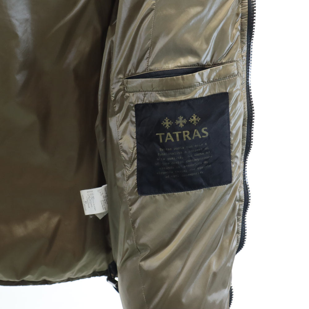 TATRAS タトラス ポーランド製 フードファー ダウンコート 1 カーキ フーディー メンズ