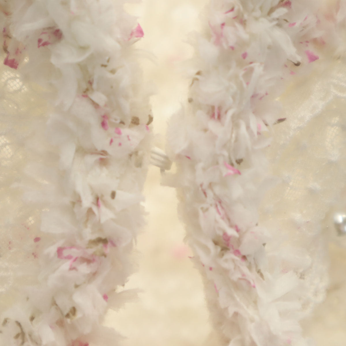 Rene ルネ 日本製 半袖 ツイード ニット 34 ホワイト レディース