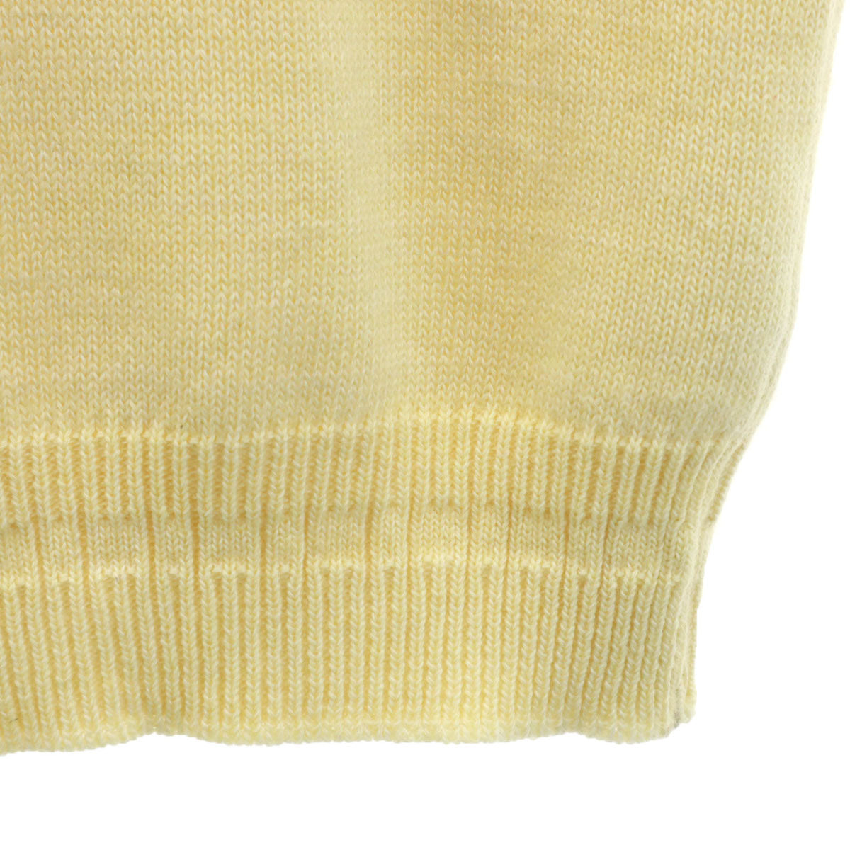 CHEMISE LACOSTE シュミーズラコステ 70s 80s フランス製 ヴィンテージ 長袖 セーター 5 イエロー ニット メンズ