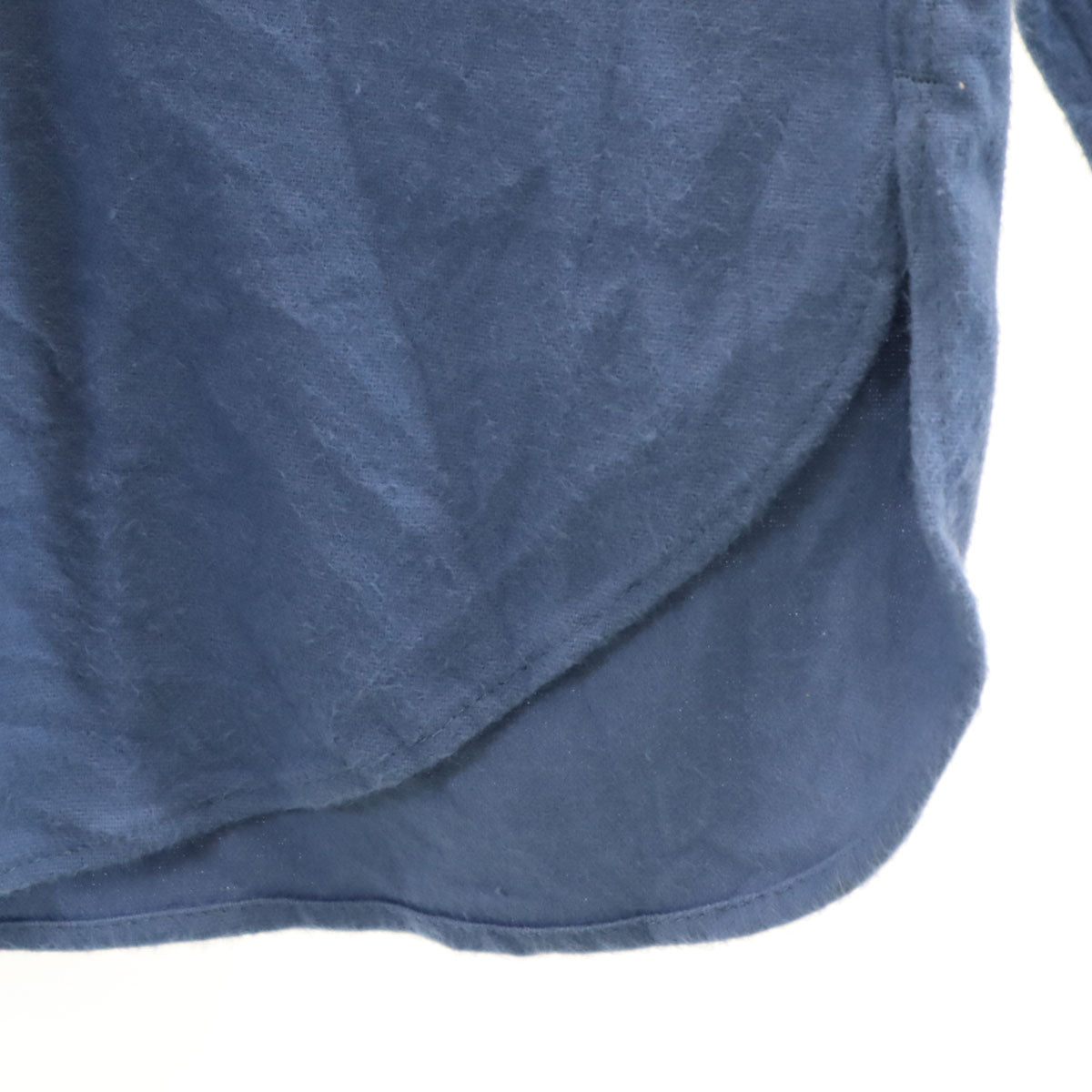 WOOLRICH ウールリッチ 80s USA製 ヴィンテージ 長袖 シャモア クロス シャツ M ブルー系 コットンネル メンズ