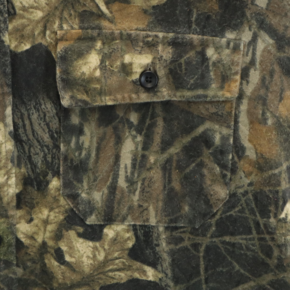 L.L.Bean エルエルビーン 80s ヴィンテージ リアルツリー柄 長袖 シャモア クロス シャツ ブラウン系 フランネル アウトドア メンズ