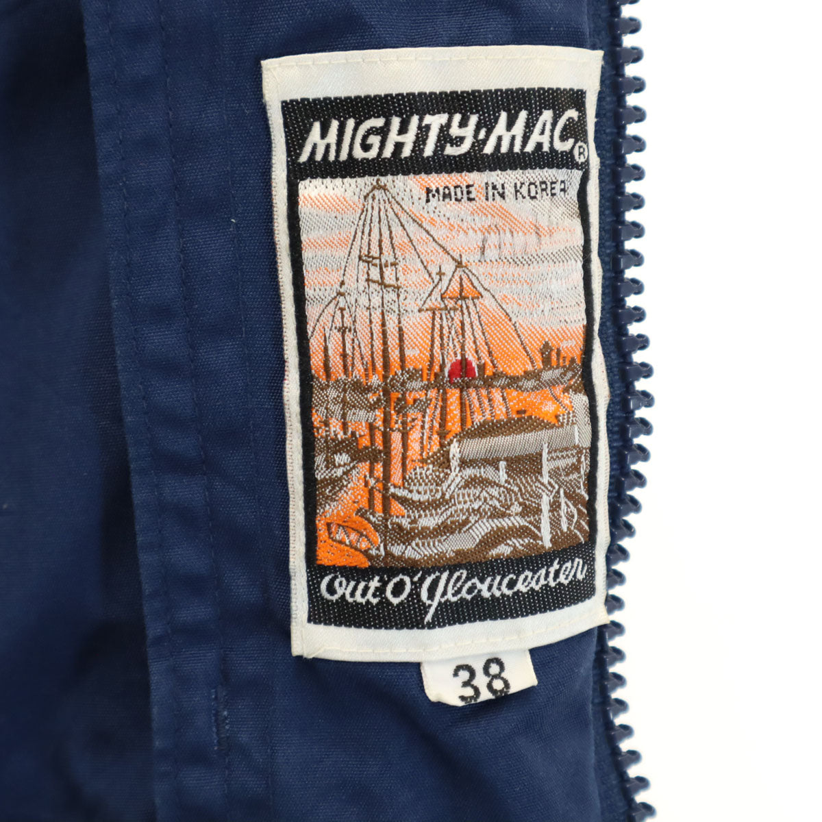 MIGHTY MAC マイティーマック 80s ヴィンテージ ブルゾン 38 ネイビー ジャケット メンズ