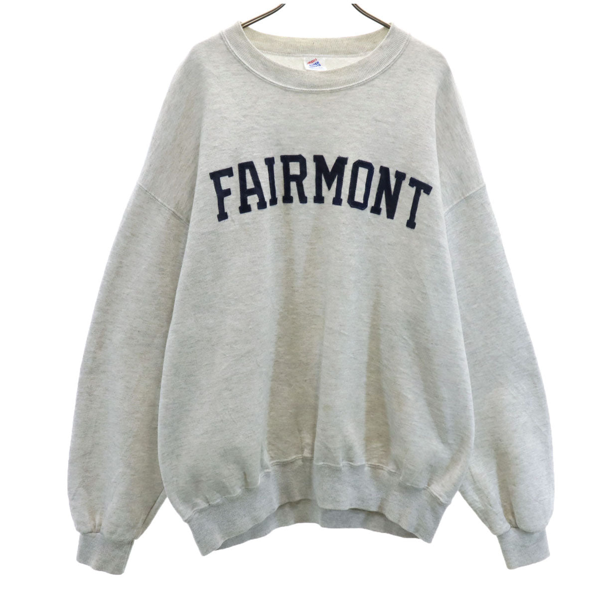 JERZEES ジャージーズ 80s USA製 ヴィンテージ FAIRMONT 長袖 スウェット トレーナー XL グレー メンズ
