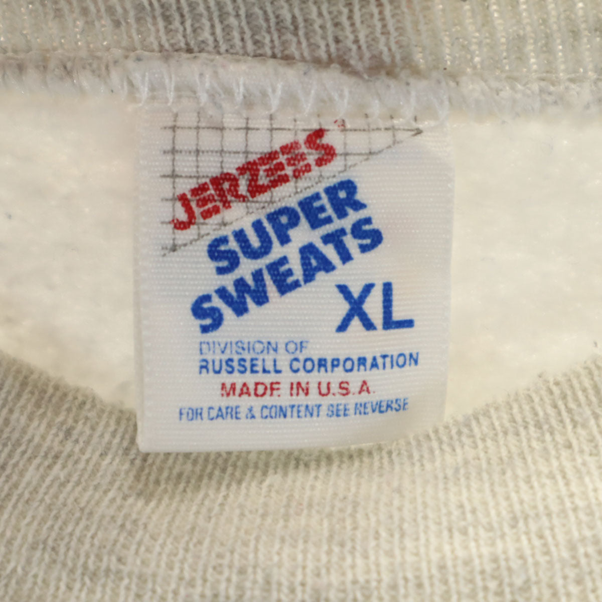 JERZEES ジャージーズ 80s USA製 ヴィンテージ FAIRMONT 長袖 スウェット トレーナー XL グレー メンズ