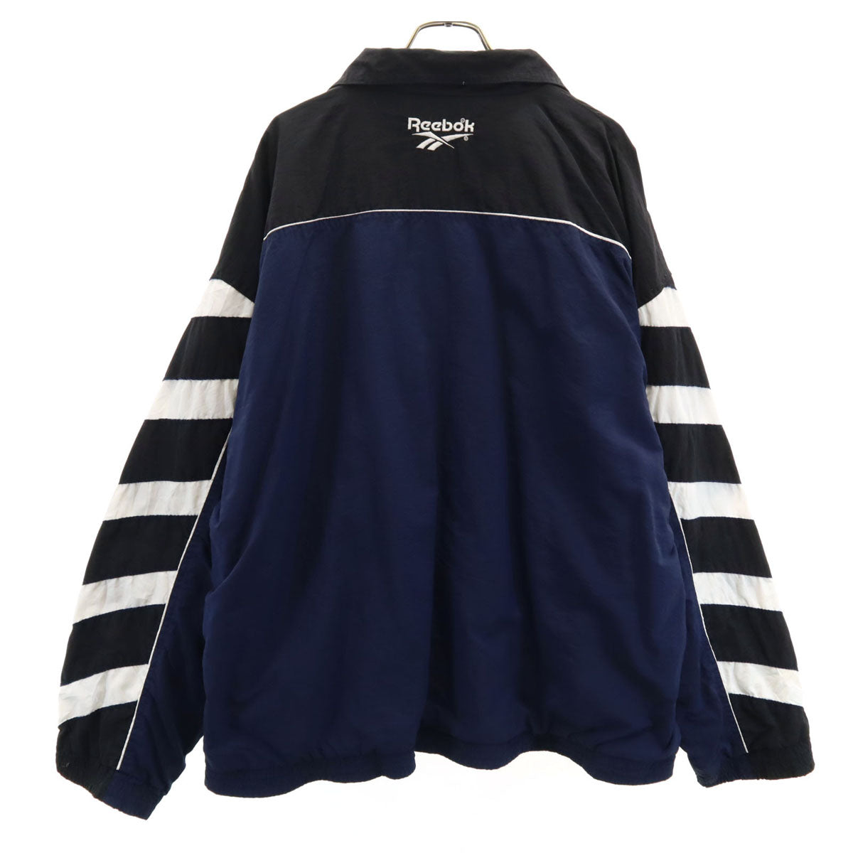 Reebok リーボック 90s ブルガリア製 オールド ナイロンジャケット XL ネイビー メンズ