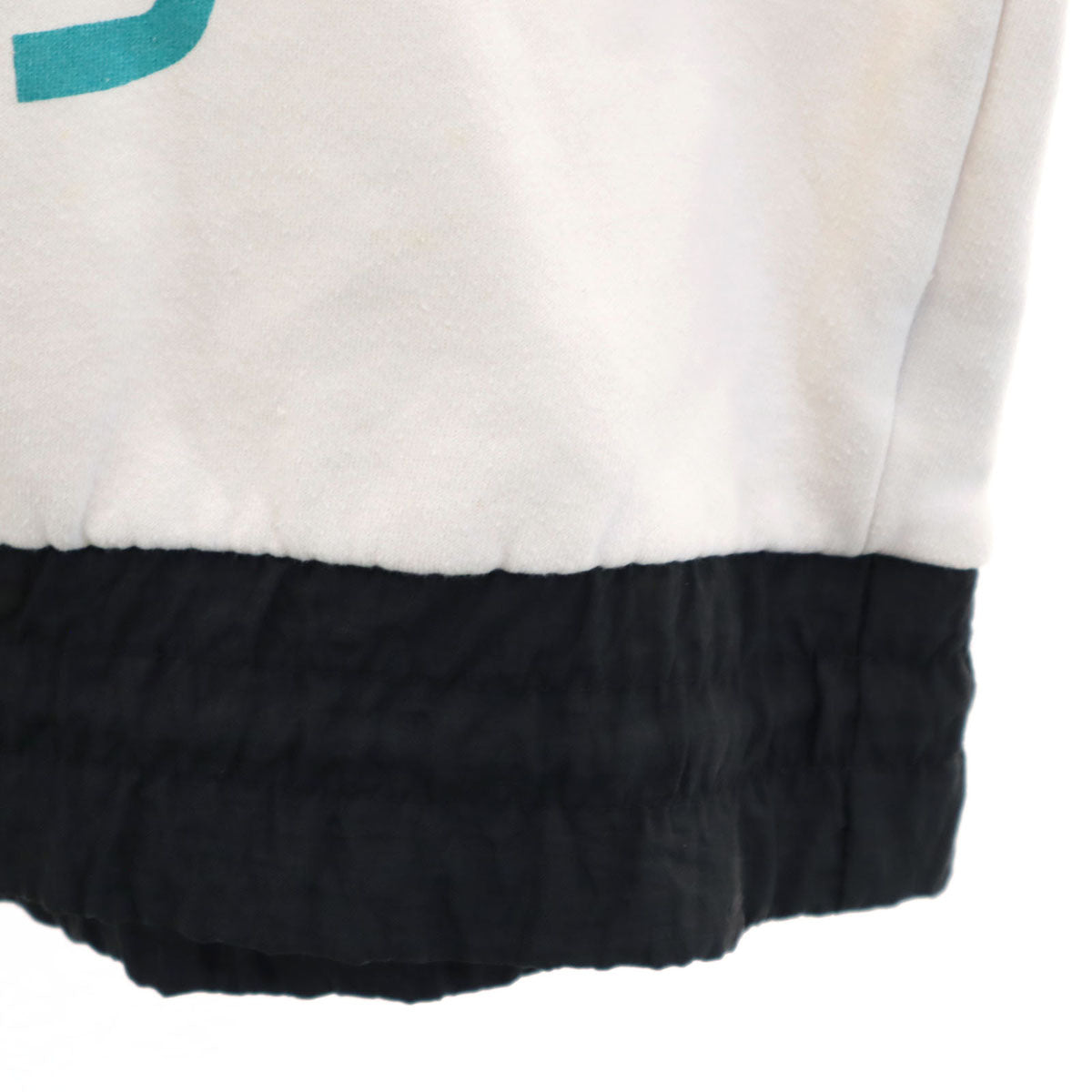 adidas アディダス 80s ヴィンテージ 長袖 スウェット切替 ハーフジップ パーカー XL ホワイト アノラック メンズ