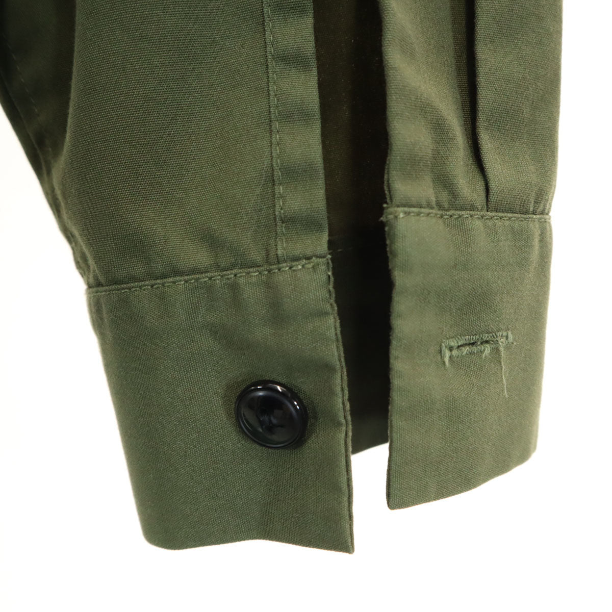 TENDERLOIN テンダーロイン 日本製 長袖 ワークシャツ S カーキ メンズ