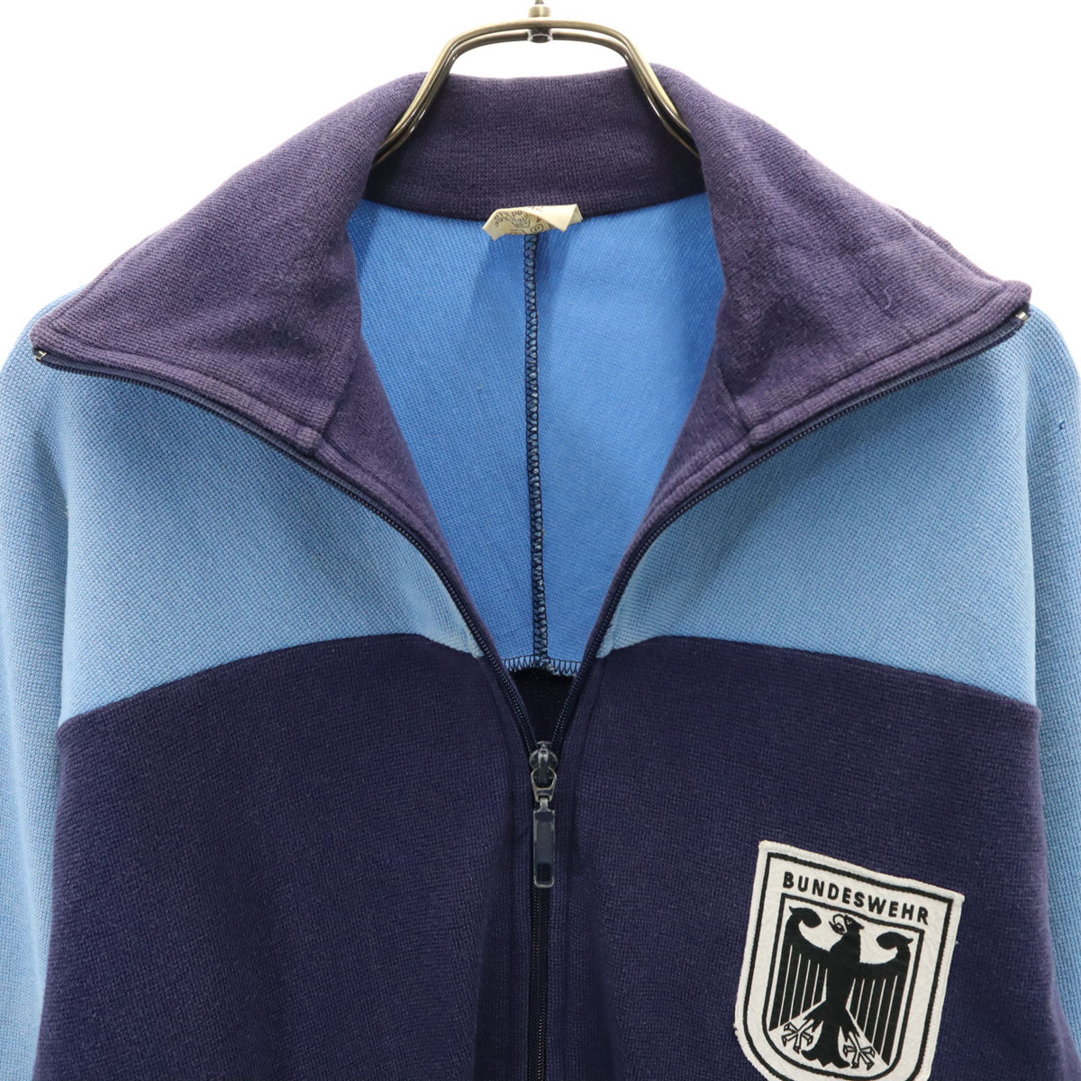 GERMAN MILITARY ドイツ軍 80s 90s オールド 長袖 ジャージジャケット 48/42 ブルー系 メンズ