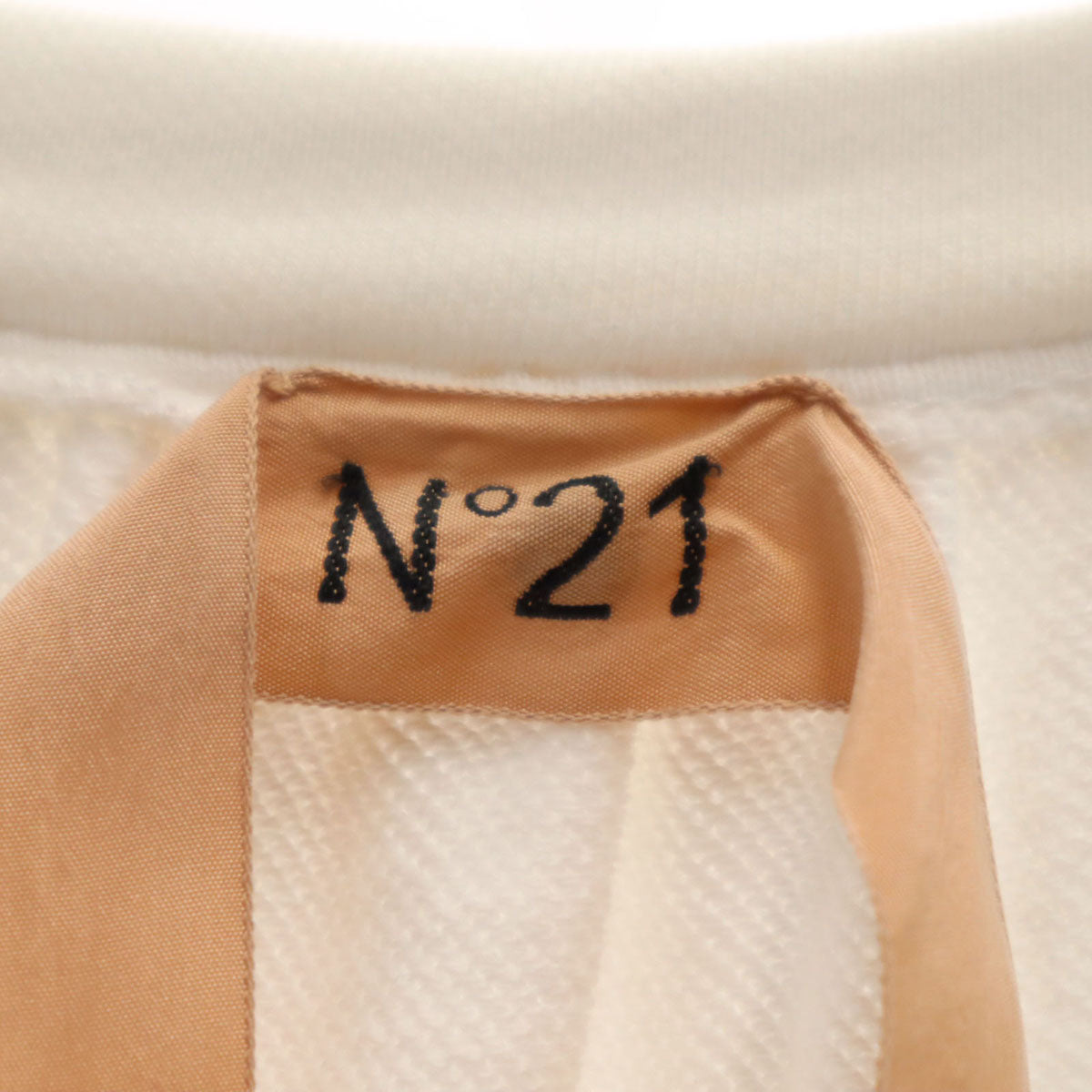 N°21 ヌメロ ヴェントゥーノ イタリア製 長袖 スウェット トレーナー 3S 白 レディース