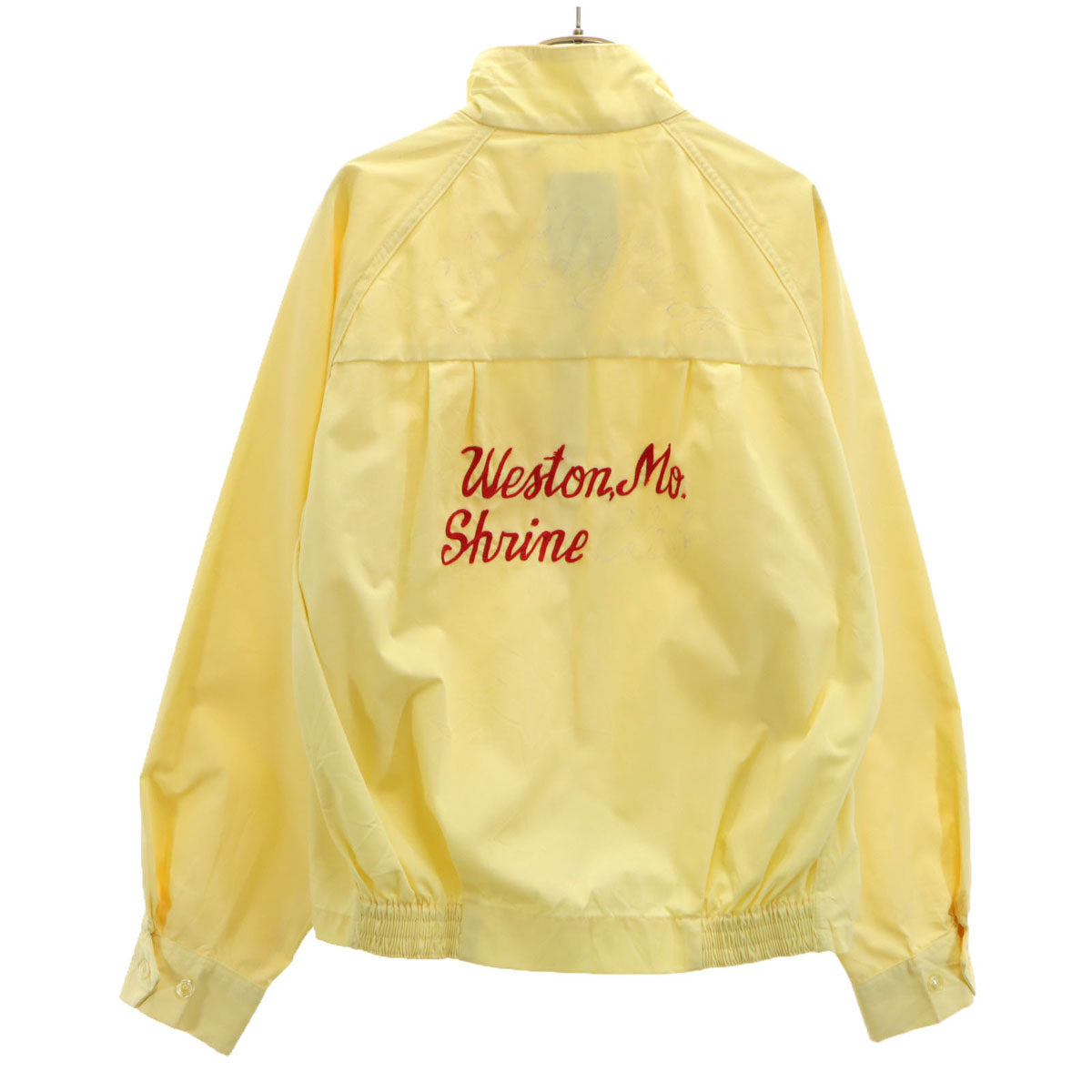 PETERS 60s 70s ヴィンテージ バック刺繍 スイングトップ 38 イエロー メンズ