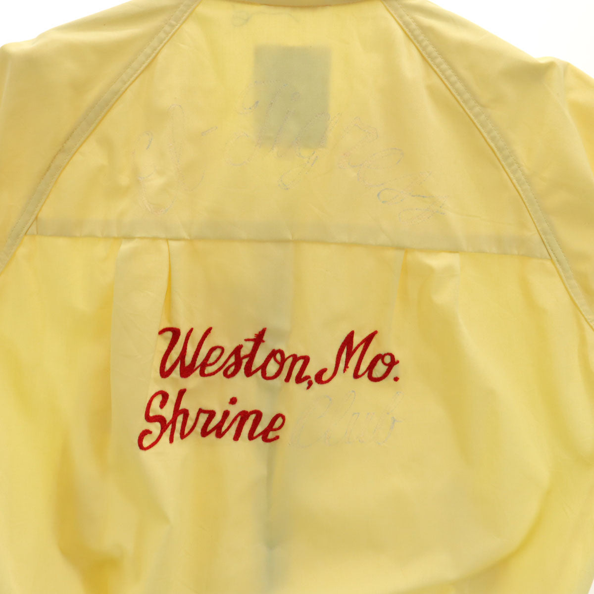 PETERS 60s 70s ヴィンテージ バック刺繍 スイングトップ 38 イエロー メンズ