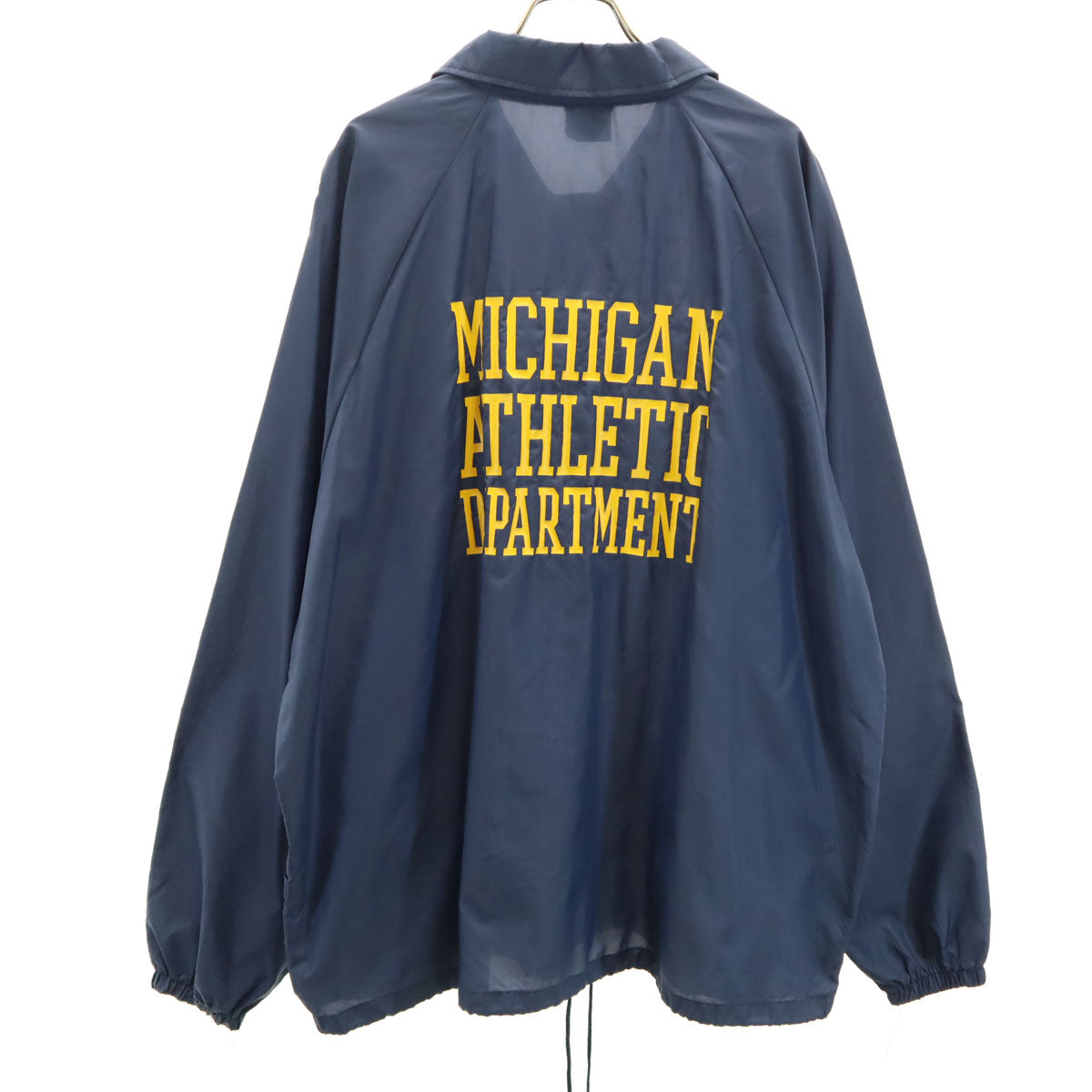 Nettlesis 80s USA製 ヴィンテージ ミシガン コーチジャケット 2XL ネイビー ビッグサイズ メンズ