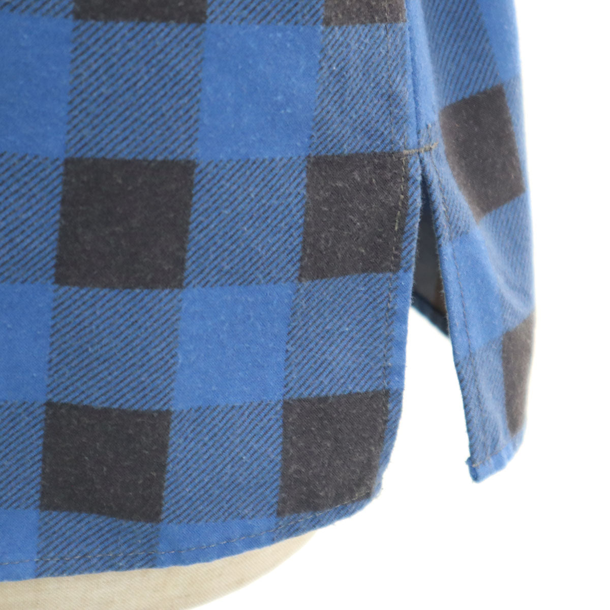 TAKAHIRO MIYASHITA The SoloIst. タカヒロミヤシタザソロイスト 17ss 日本製 チェック柄 長袖 タングルドアップ シャツ 44 ブルー 羽織り PRIMALOFT メンズ