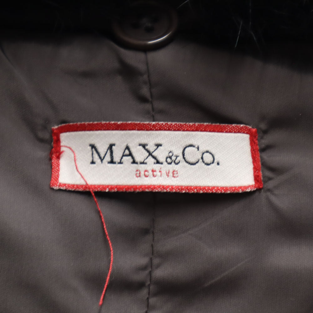 MAX&CO マックスアンドコー ファー ダウンジャケット 40 グリーン レディース